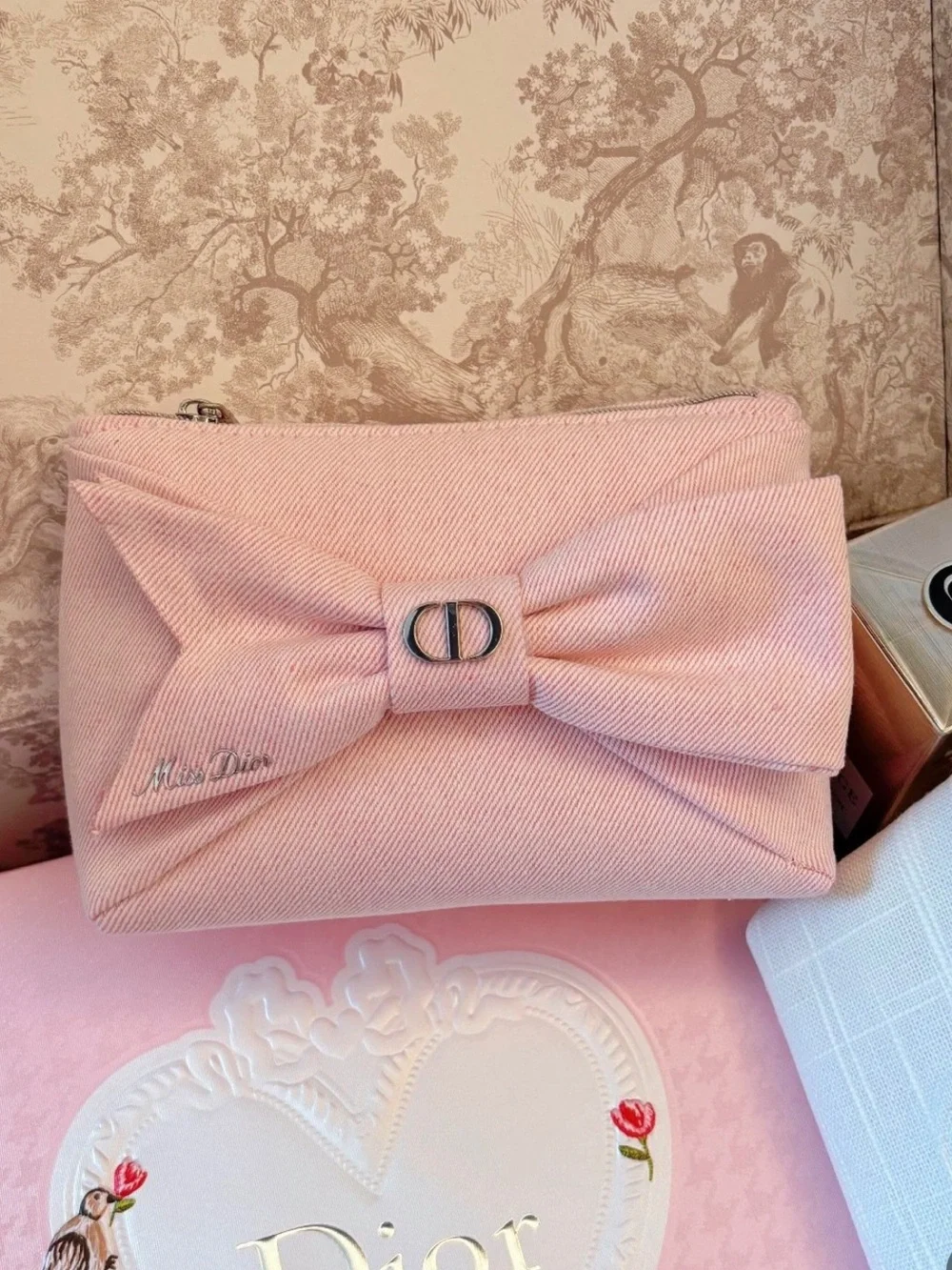 Christian Dior Pink Makeup Bag